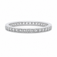 Memoryring 585 Weißgold mit Zirkonia Frontansicht
