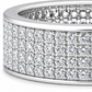 Eleganter Statementring aus Silber mit dichtem Zirkonia Besatz