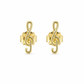 585 Gelbgold Ohrstecker Notenschlüssel – 9,5 mm