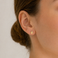 585 Gelbgold Ohrstecker Filmklappe mit Zirkonia – ca. 6,5 mm