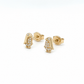 585 Gelbgold Ohrstecker Pinguin mit Zirkonia – verspielt & filigran