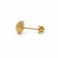 585 Gelbgold Ohrstecker Muschel – 8 mm strukturierte Oberfläche