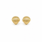 585 Gelbgold Ohrstecker Muschel 8 mm geriffelt