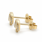585 Gelbgold Ohrstecker Waage mit Zirkonia – 7 mm