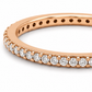Filigraner Stapelring aus 585 Rotgold mit funkelnden Zirkonia