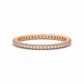 Feiner Vorsteckring aus 585  Rotgold mit Zirkonia