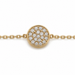 Feines Goldarmband mit 0,10 ct Brillanten Detailansicht