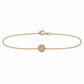 Brillantarmband 585 Gelbgold mit rundem Diamantbesatz Frontansicht
