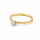 750 Gelbgold Solitärring – Brillant 0,20 ct G-VS