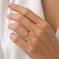 Solitärring 585 Gelbgold mit Zirkonia Frontansicht