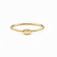 Filigraner Damenring aus 585 Gelbgold mit poliertem Navette-Plättchen