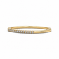 Vorsteckring aus 585 Gelbgold mit Brillanten – schmaler Damenring