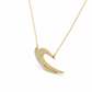 Elegante Damen Halskette 585 Gelbgold mit Flügelmotiv