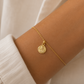 Kleiner Goldanhänger mit Maria Motiv aus 585er Gelbgold