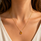 585 Gelbgold Kette mit Citrin & Brillant 0,09 ct WP – 42 cm