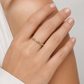 Brillantring aus 585/-Gelbgold mit  filigranen Marquise-Design.