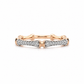 750 Rotgold Brillantring 0,30 ct W/SI – Eleganter Damenring – Größe 54
