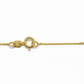585 Gelbgold Kette mit Zirkonia – verschlungenes Design