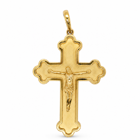 Kreuzanhänger 585 Gelbgold mit Christusfigur