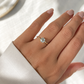 Aquamarin Ring aus 585 Gelbgold in klassischer Krappenfassung.
