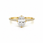 585 Gelbgold Ring mit ovalem Zirkonia – Damenring & Verlobungsring