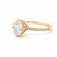 585 Gelbgold Ring mit ovalem Zirkonia – Damenring & Verlobungsring