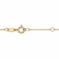 Kette aus 585 Gelbgold mit Zirkonia Anhänger – Zwei ineinandergreifende Ringe