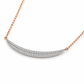 585 Bicolor Gold Kette mit Brillanten – Rotgold & Weißgold – 0,24 ct – 43 cm