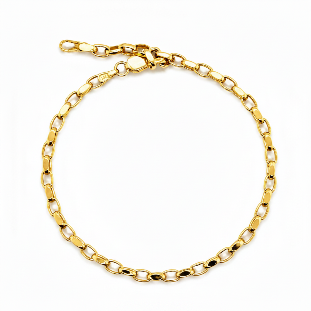 585 Gelbgold Ankerarmband – 19 cm