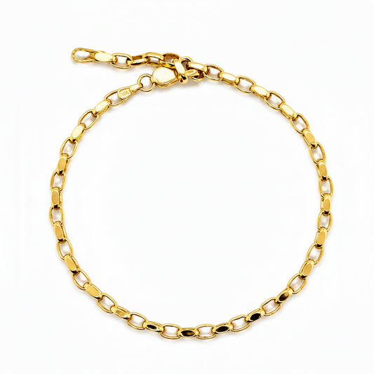 585 Gelbgold Ankerarmband – 19 cm