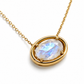 585 Gelbgold Kette mit Mondstein Anhänger – 1,57 ct – 42 cm