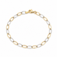 Bicolor Armband 585 Gold mit Ovalgliedern
