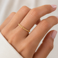 minimalistischer Kugelring aus 585er Gelbgold