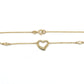 Armband 585/-Gold Herz