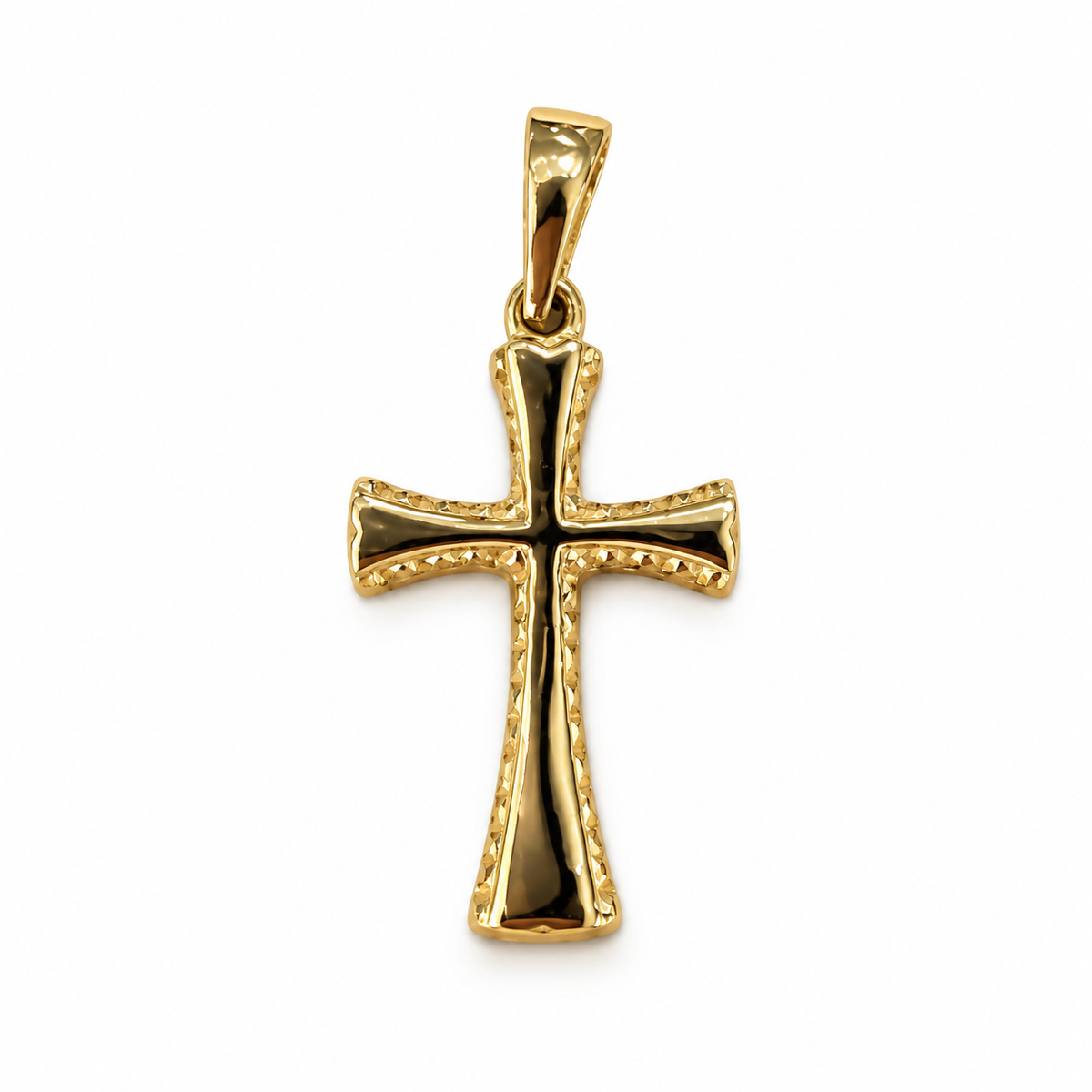 Kreuzanhänger 585/- Gelbgold