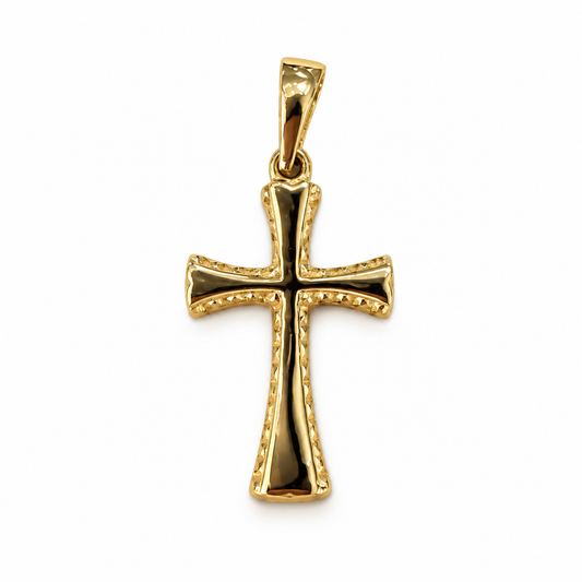 Kreuzanhänger 585/- Gelbgold