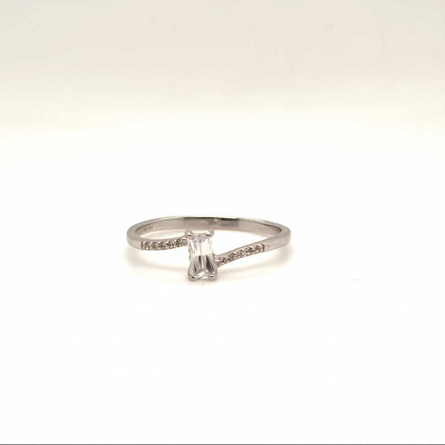 Filigraner Sterling Silber Ring mit Steinbesatz