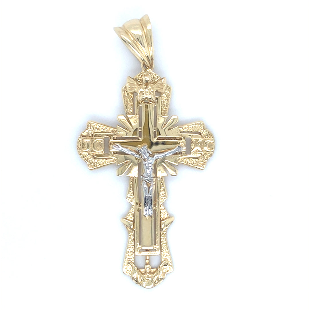 585/- Gold Kreuz Anhänger