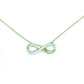 Kette 585/-Gold Infinity Zirkonia