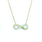 Kette 585/-Gold Infinity Zirkonia
