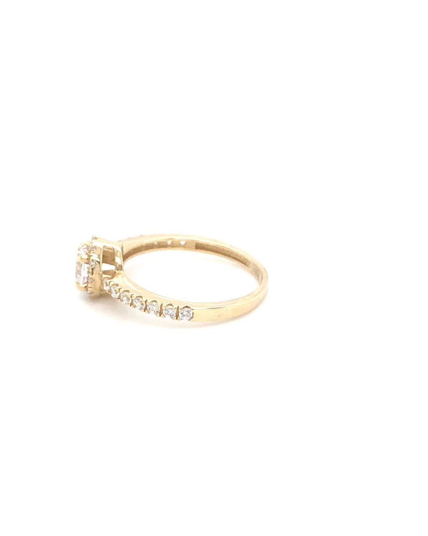 Ring 585/-Gold Zirkonia