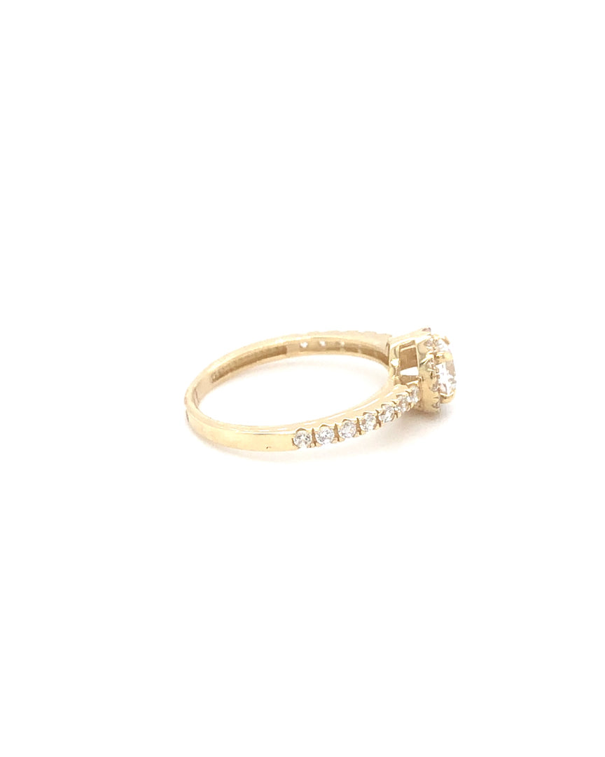 Ring 585/-Gold Zirkonia