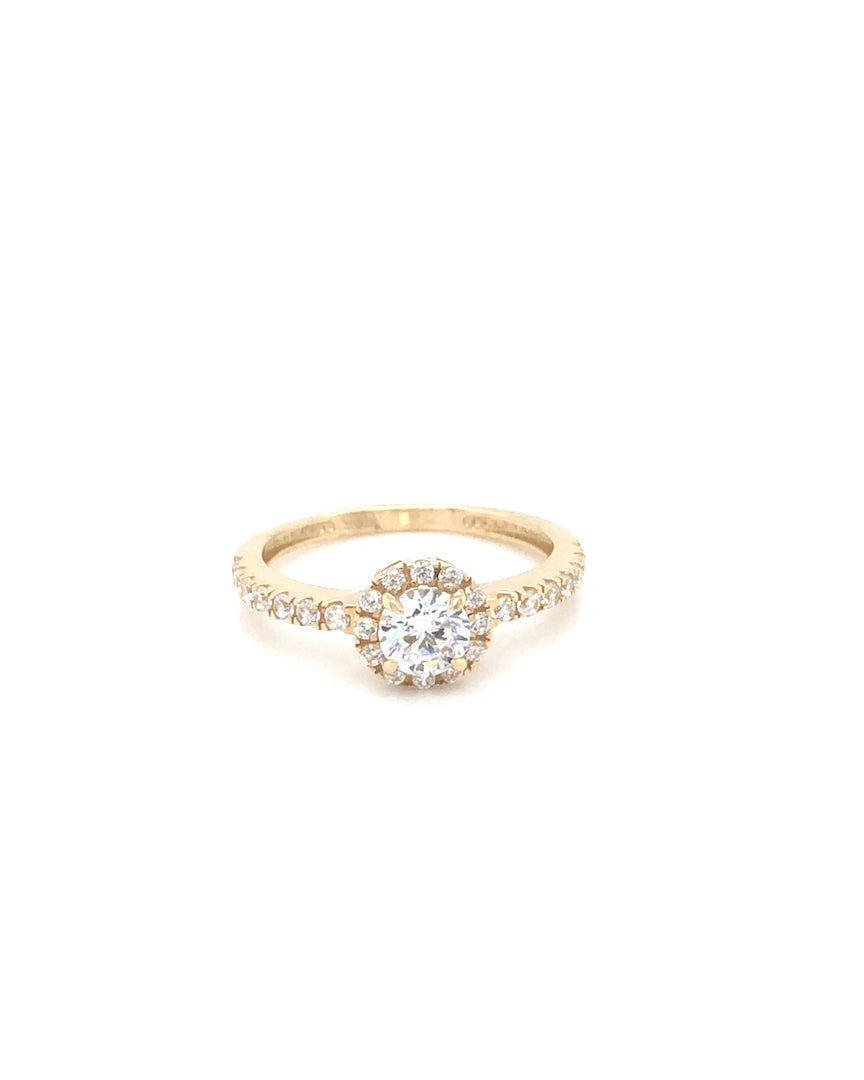 Ring 585/-Gold Zirkonia