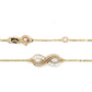 Armband 585/-Gold Infinity