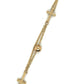 Armband 585/-Gold Kreuz & Kugel