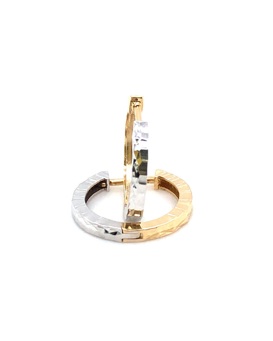 Creolen 585/-Gold Bicolor