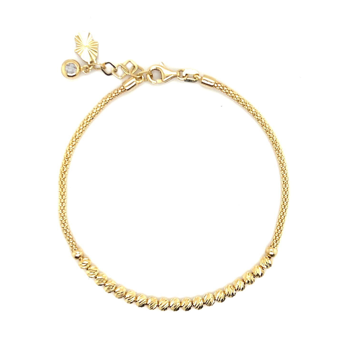 Armband 585/-Gold Kugelmuster