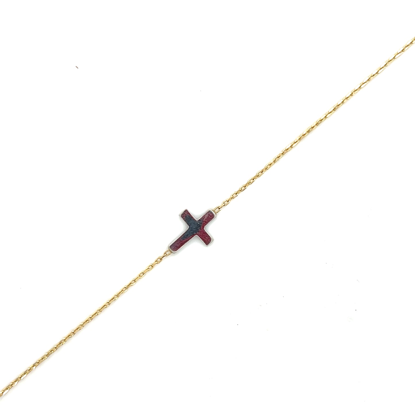 Armband 585/-Gold Kreuz