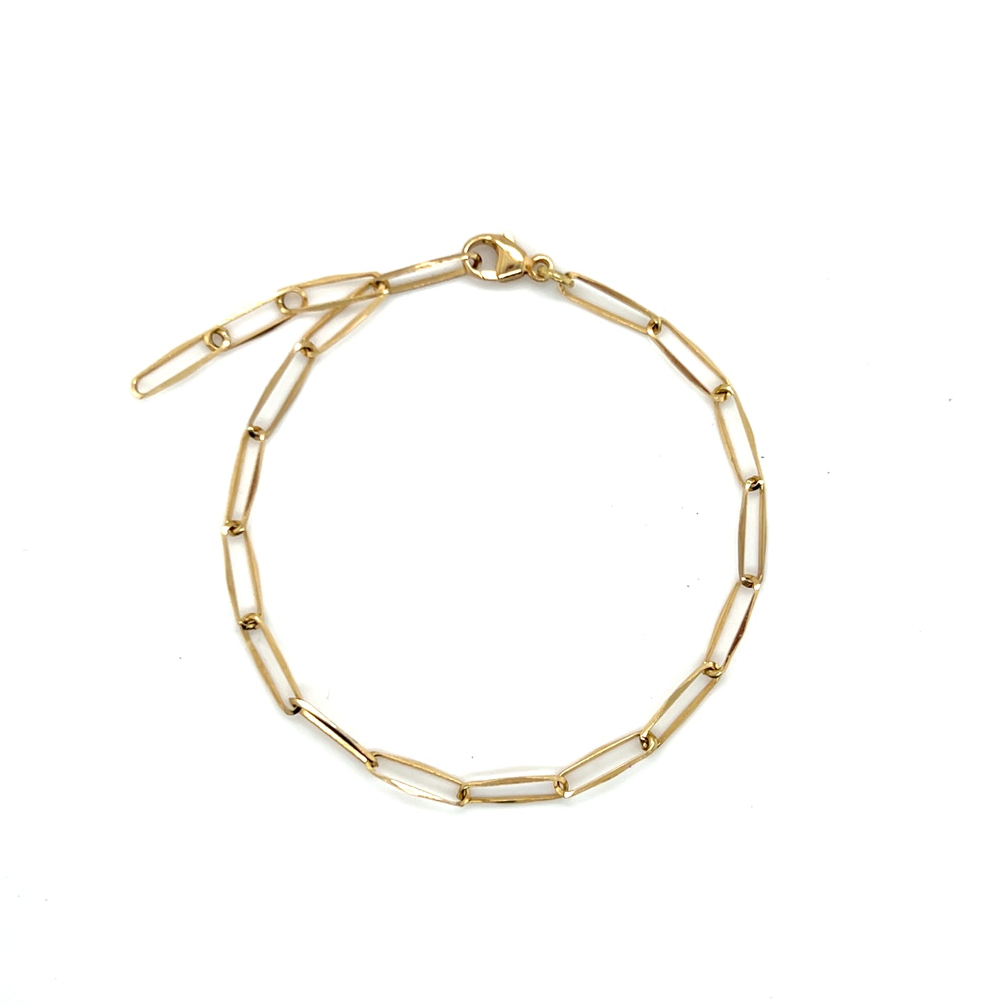 Armband 585/-Gold Büroklammermuster