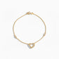 Goldarmband mit Herz aus 585 Gelbgold